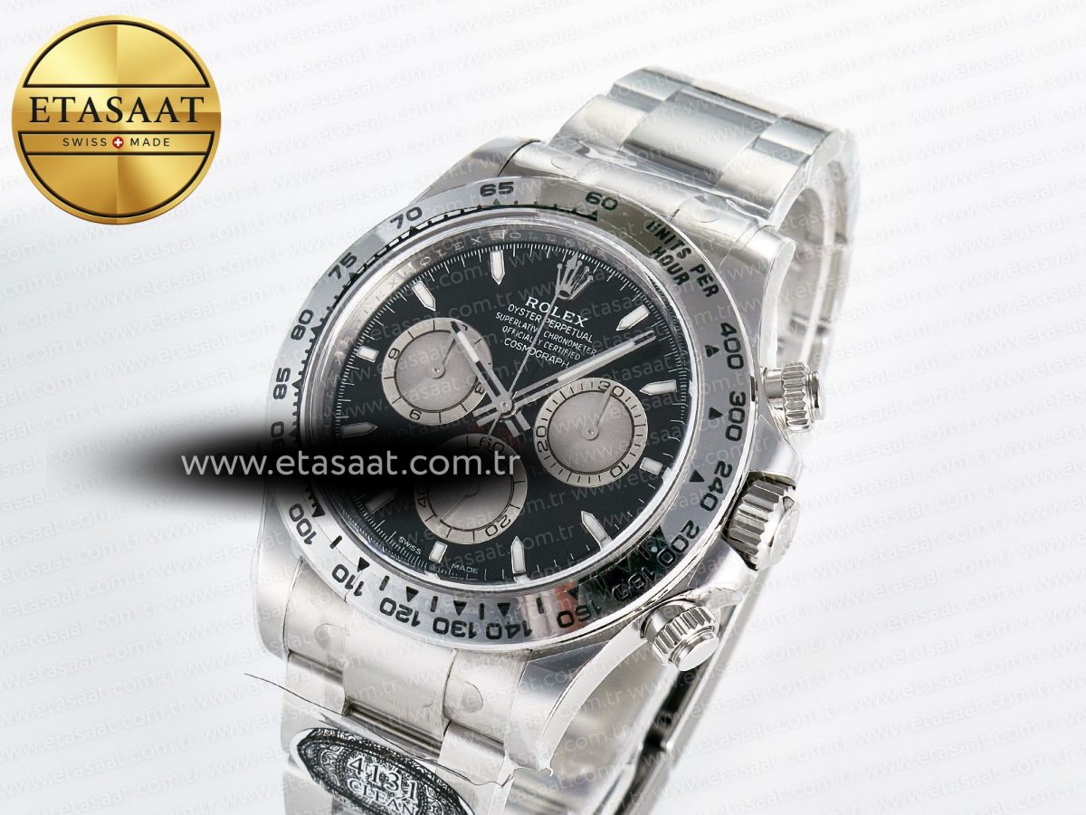 Daytona 126509 Clean 1:1 Best Edition Black/SS Dial on SS Bracelet SH4131 - Görsel 2