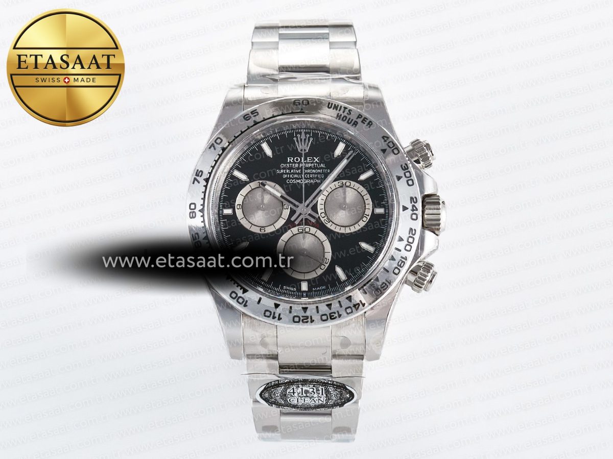 Daytona 126509 Clean 1:1 Best Edition Black/SS Dial on SS Bracelet SH4131 - Görsel 3