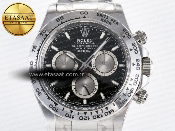Daytona 126509 Clean 1:1 Best Edition Black/SS Dial on SS Bracelet SH4131 - Görsel 4