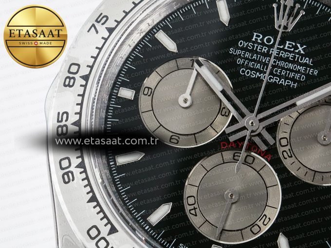 Daytona 126509 QF 1:1 Best Edition Black/Silver Dial on SS Braclet SH4131 V5 (48 Hours Power Reserve) - Görsel 13
