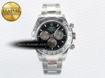 Daytona 126509 QF 1:1 Best Edition Black/Silver Dial on SS Braclet SH4131 V5 (48 Hours Power Reserve) - Görsel 3