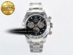 Daytona 126509 QF 1:1 Best Edition Black/Silver Dial on SS Braclet SH4131 V5 (48 Hours Power Reserve) - Görsel 3