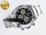 Daytona 126509 QF 1:1 Best Edition Black/Silver Dial on SS Braclet SH4131 V5 (48 Hours Power Reserve) - Görsel 8