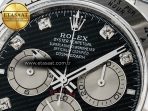 Daytona 126509 QF 1:1 Best Edition Black/Silver Diamonds Dial on SS Braclet SH4131 V5 (48 Hours Power Reserve) - Görsel 10