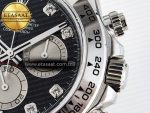 Daytona 126509 QF 1:1 Best Edition Black/Silver Diamonds Dial on SS Braclet SH4131 V5 (48 Hours Power Reserve) - Görsel 11