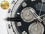 Daytona 126509 QF 1:1 Best Edition Black/Silver Diamonds Dial on SS Braclet SH4131 V5 (48 Hours Power Reserve) - Görsel 12
