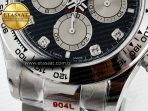 Daytona 126509 QF 1:1 Best Edition Black/Silver Diamonds Dial on SS Braclet SH4131 V5 (48 Hours Power Reserve) - Görsel 13