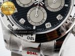Daytona 126509 QF 1:1 Best Edition Black/Silver Diamonds Dial on SS Braclet SH4131 V5 (48 Hours Power Reserve) - Görsel 13