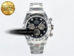 Daytona 126509 QF 1:1 Best Edition Black/Silver Diamonds Dial on SS Braclet SH4131 V5 (48 Hours Power Reserve) - Görsel 3