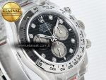 Daytona 126509 QF 1:1 Best Edition Black/Silver Diamonds Dial on SS Braclet SH4131 V5 (48 Hours Power Reserve) - Görsel 5