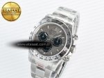 Daytona 126509 QF 1:1 Best Edition Gray/Black Dial on SS Braclet SH4131 V5 (48 Hours Power Reserve)