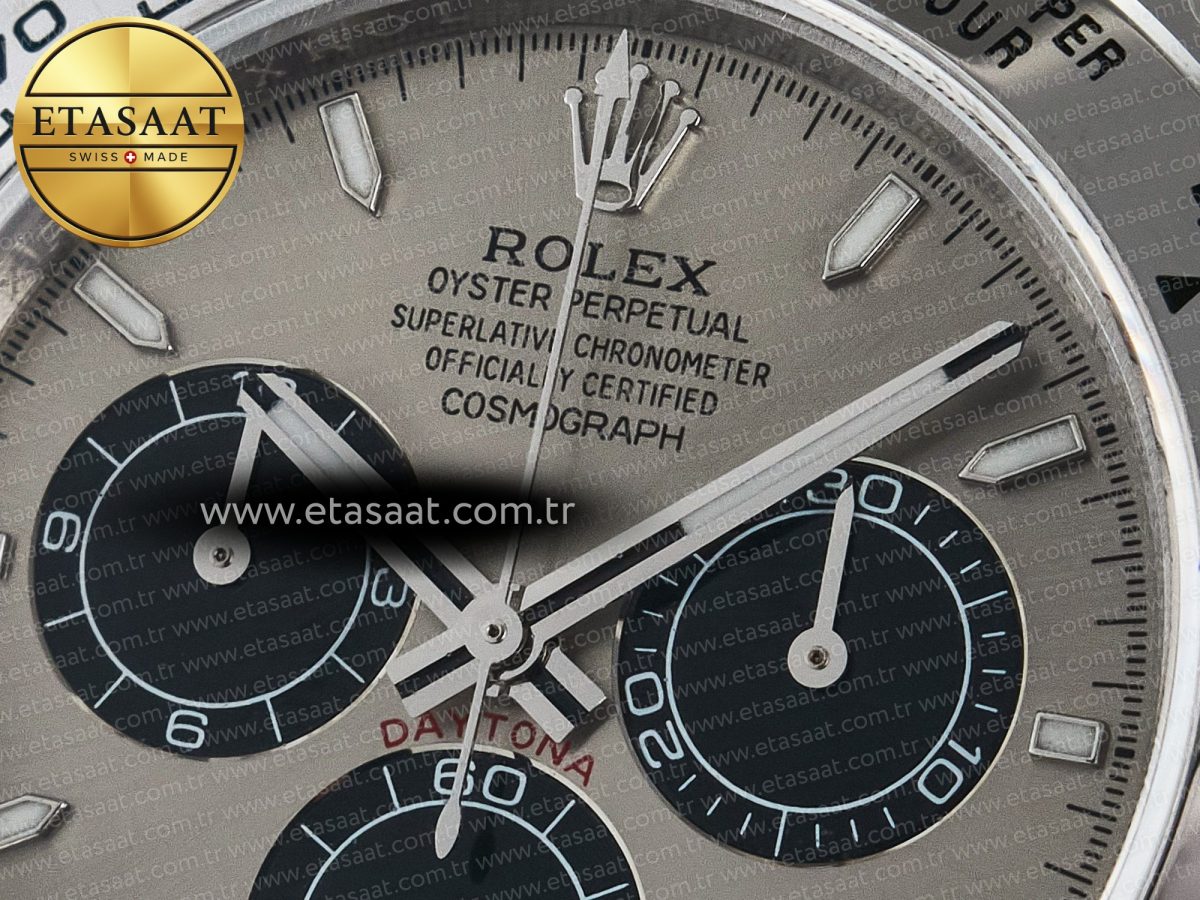 Daytona 126509 QF 1:1 Best Edition Gray/Black Dial on SS Braclet SH4131 V5 (48 Hours Power Reserve) - Görsel 10