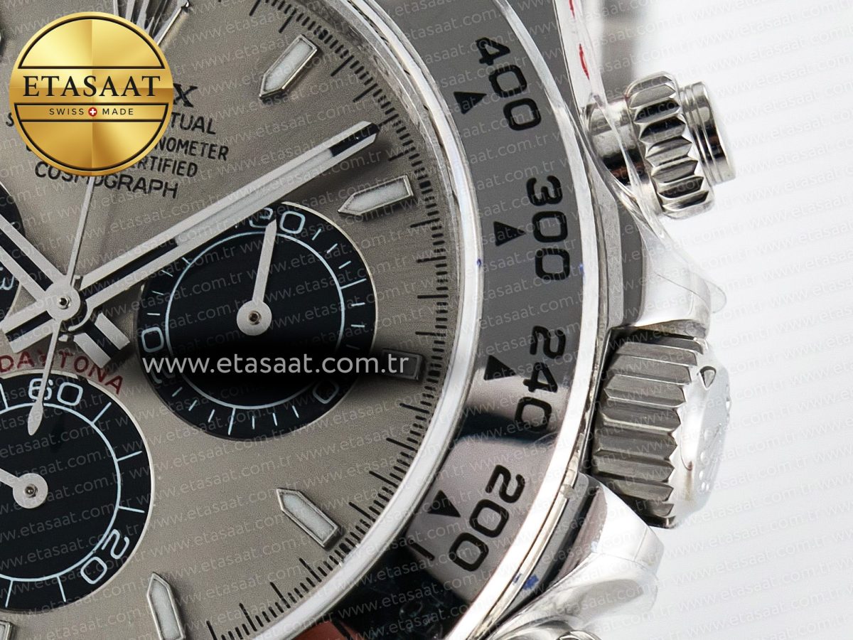Daytona 126509 QF 1:1 Best Edition Gray/Black Dial on SS Braclet SH4131 V5 (48 Hours Power Reserve) - Görsel 11
