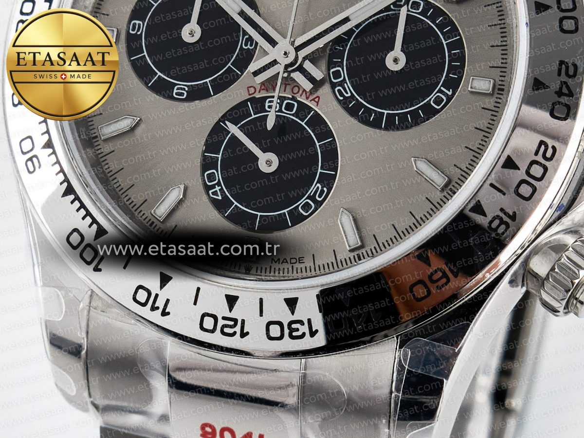 Daytona 126509 QF 1:1 Best Edition Gray/Black Dial on SS Braclet SH4131 V5 (48 Hours Power Reserve) - Görsel 12
