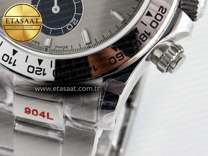 Daytona 126509 QF 1:1 Best Edition Gray/Black Dial on SS Braclet SH4131 V5 (48 Hours Power Reserve) - Görsel 14