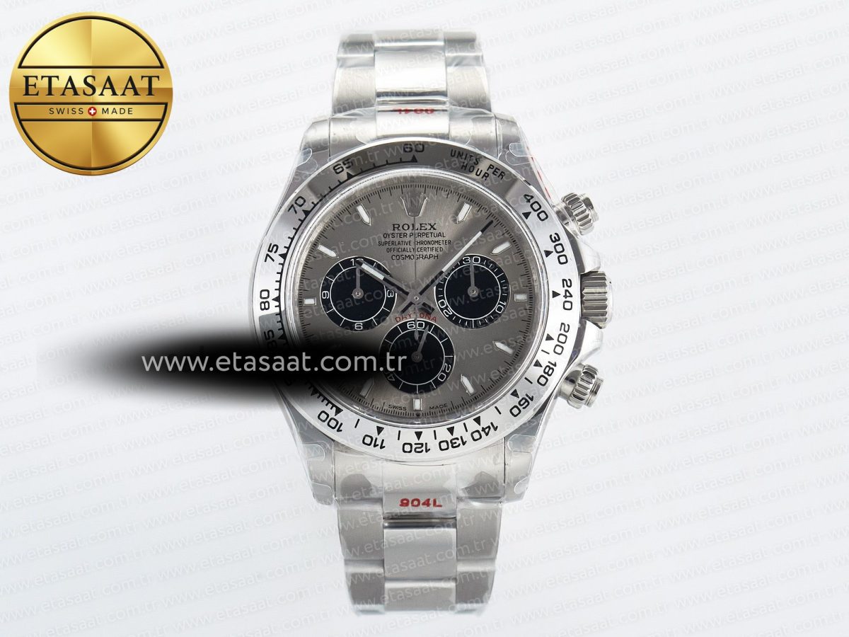 Daytona 126509 QF 1:1 Best Edition Gray/Black Dial on SS Braclet SH4131 V5 (48 Hours Power Reserve) - Görsel 3