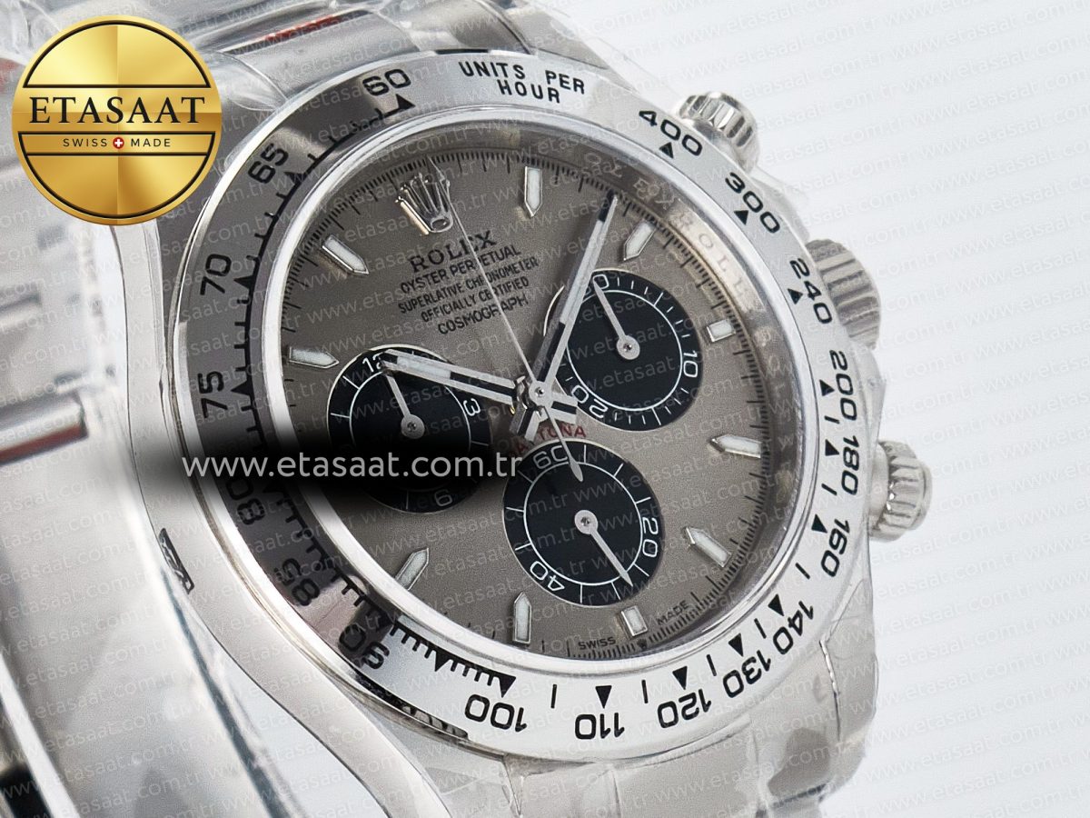 Daytona 126509 QF 1:1 Best Edition Gray/Black Dial on SS Braclet SH4131 V5 (48 Hours Power Reserve) - Görsel 5