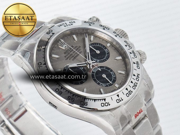 Daytona 126509 QF 1:1 Best Edition Gray/Black Dial on SS Braclet SH4131 V5 (48 Hours Power Reserve) - Görsel 7