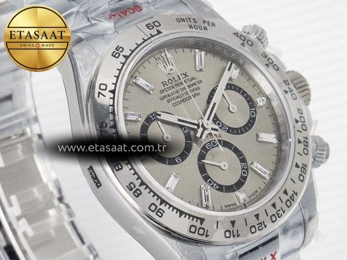 Daytona 126509 QF 1:1 Best Edition Gray Dia Crystal Marker on SS Bracelet SH4131 V6 (Gain Weight) - Görsel 5