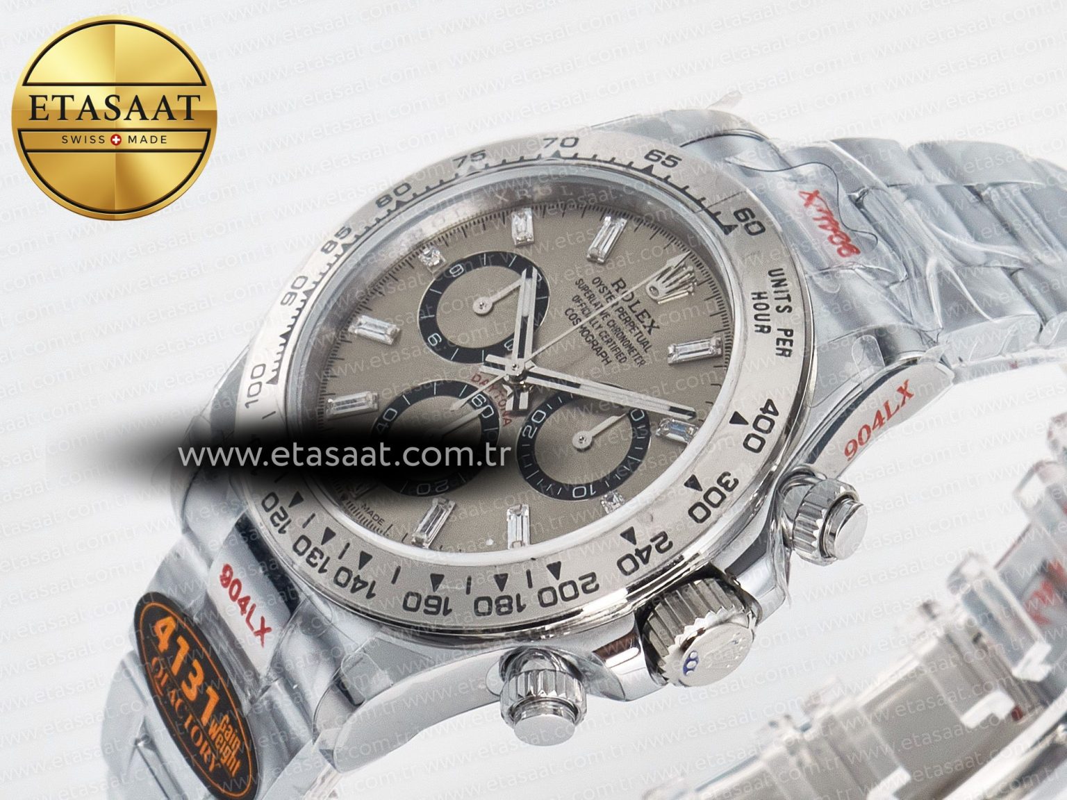 Daytona 126509 QF 1:1 Best Edition Gray Dia Crystal Marker on SS Bracelet SH4131 V6 (Gain Weight) - Görsel 6