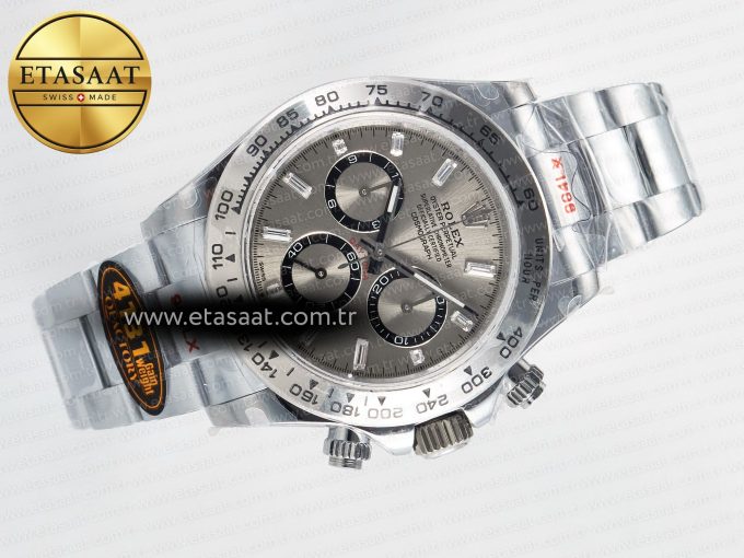 Daytona 126509 QF 1:1 Best Edition Gray Dia Crystal Marker on SS Bracelet SH4131 V6 (Gain Weight) - Görsel 8