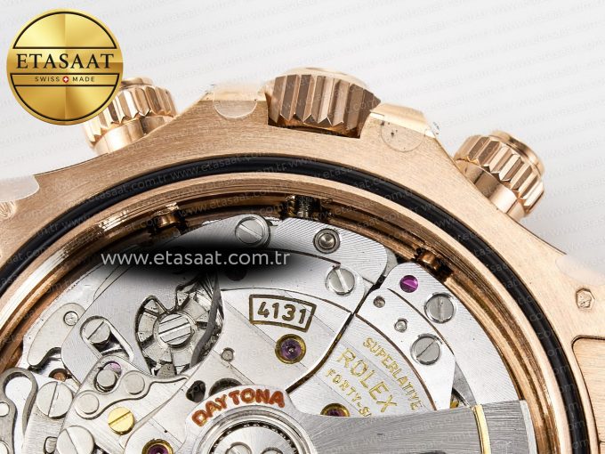 Daytona 126509 RG APSF 1:1 Best Edition Brown Dial Stick Markers on 904L RG Bracelet SH4131 - Görsel 23