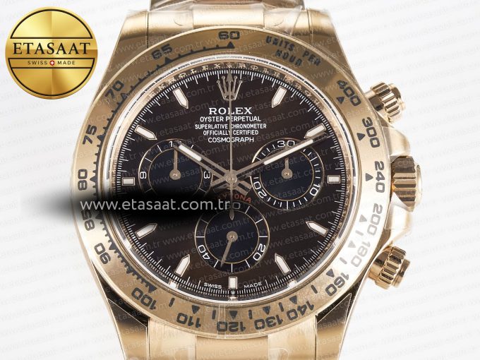 Daytona 126509 RG APSF 1:1 Best Edition Brown Dial Stick Markers on 904L RG Bracelet SH4131 - Görsel 4