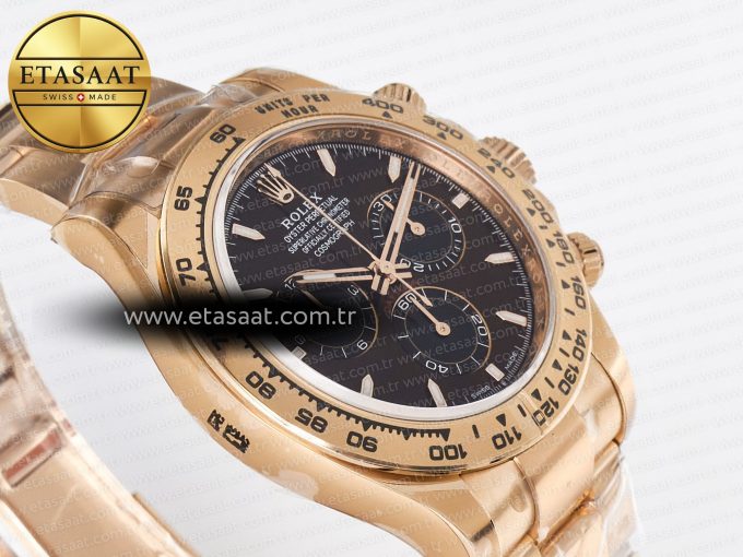 Daytona 126509 RG APSF 1:1 Best Edition Brown Dial Stick Markers on 904L RG Bracelet SH4131 - Görsel 7