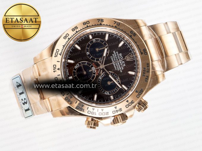 Daytona 126509 RG APSF 1:1 Best Edition Brown Dial Stick Markers on 904L RG Bracelet SH4131 - Görsel 8