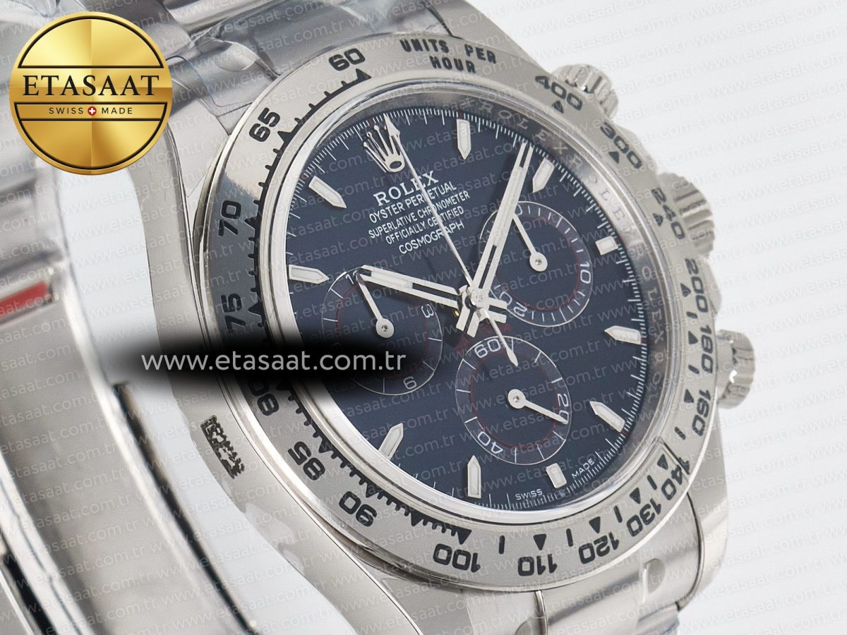 Daytona 126509 SS APSF 1:1 Best Edition Blue Dial Stick Markers on 904L SS Bracelet SH4131 - Görsel 5