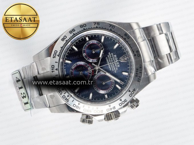 Daytona 126509 SS APSF 1:1 Best Edition Blue Dial Stick Markers on 904L SS Bracelet SH4131 - Görsel 8