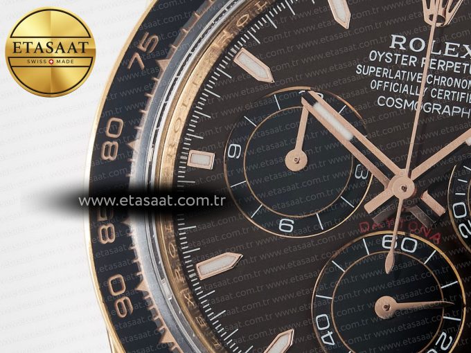 Daytona 126515 Gain Weight APSF 1:1 Best Edition Brown Dial Stick Markers on Oysterflex Strap SH4131 - Görsel 12
