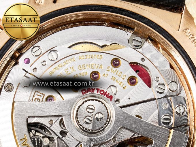 Daytona 126515 Gain Weight APSF 1:1 Best Edition Brown Dial Stick Markers on Oysterflex Strap SH4131 - Görsel 22