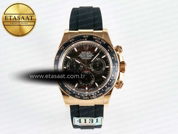 Daytona 126515 Gain Weight APSF 1:1 Best Edition Brown Dial Stick Markers on Oysterflex Strap SH4131 - Görsel 3