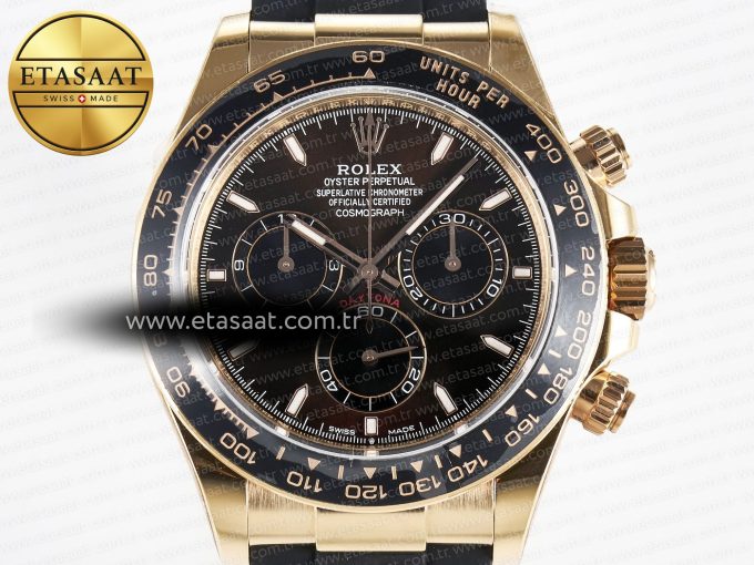 Daytona 126515 Gain Weight APSF 1:1 Best Edition Brown Dial Stick Markers on Oysterflex Strap SH4131 - Görsel 4