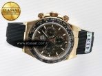 Daytona 126515 Gain Weight APSF 1:1 Best Edition Brown Dial Stick Markers on Oysterflex Strap SH4131 - Görsel 9