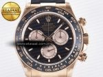 Daytona 126515 QF 1:1 Best Edition Black/RG Dial on Oysterflex Strap SH4131 V5 (48 Hours Power Reserve) - Görsel 4