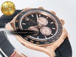 Daytona 126515 QF 1:1 Best Edition Black/RG Dial on Oysterflex Strap SH4131 V5 (48 Hours Power Reserve) - Görsel 7