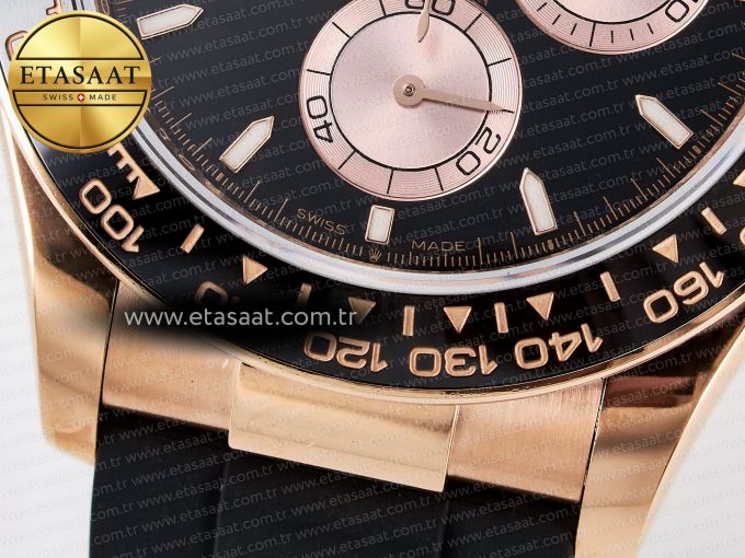 Daytona 126515 QF 1:1 Best Edition Black/RG Dial on Oysterflex Strap SH4131 V6 （Gain Weight） - Görsel 13