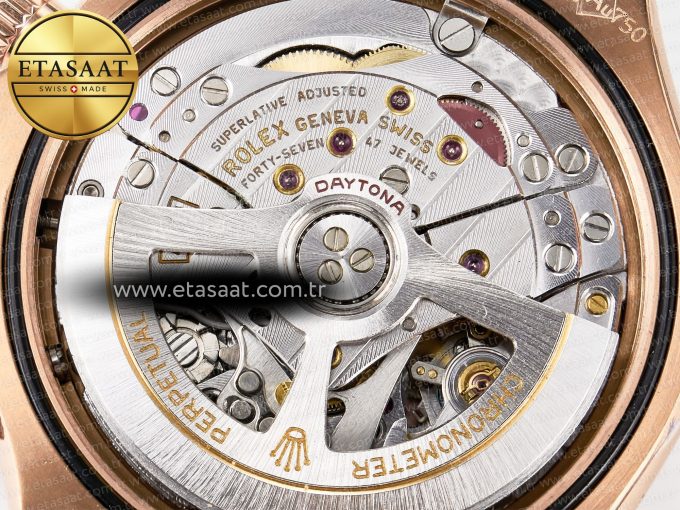 Daytona 126515 QF 1:1 Best Edition Black/RG Dial on Oysterflex Strap SH4131 V6 （Gain Weight） - Görsel 21