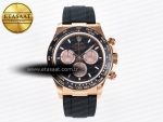 Daytona 126515 QF 1:1 Best Edition Black/RG Dial on Oysterflex Strap SH4131 V6 （Gain Weight） - Görsel 3