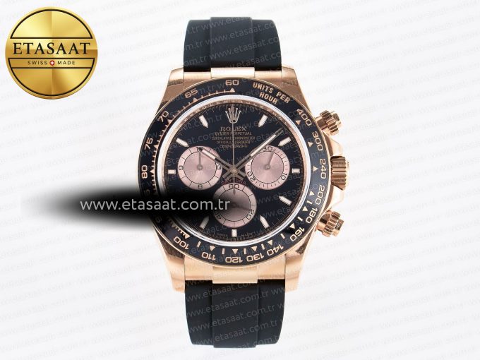 Daytona 126515 QF 1:1 Best Edition Black/RG Dial on Oysterflex Strap SH4131 V6 （Gain Weight） - Görsel 3