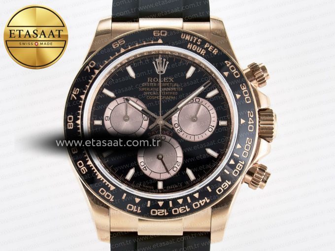 Daytona 126515 QF 1:1 Best Edition Black/RG Dial on Oysterflex Strap SH4131 V6 （Gain Weight） - Görsel 4
