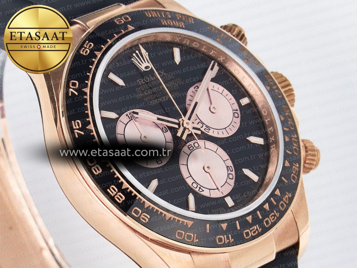 Daytona 126515 QF 1:1 Best Edition Black/RG Dial on Oysterflex Strap SH4131 V6 （Gain Weight） - Görsel 5