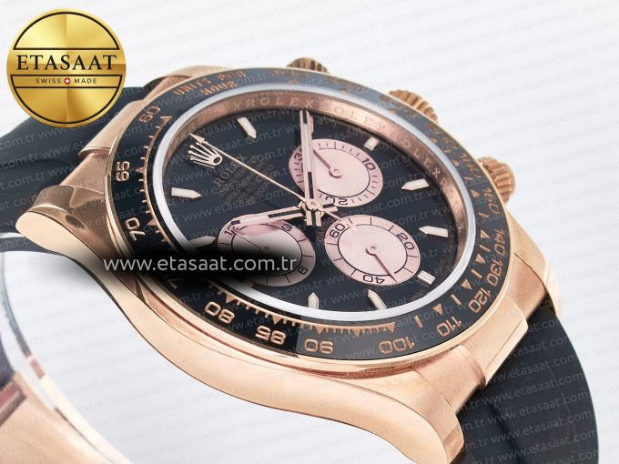Daytona 126515 QF 1:1 Best Edition Black/RG Dial on Oysterflex Strap SH4131 V6 （Gain Weight） - Görsel 7