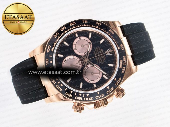 Daytona 126515 QF 1:1 Best Edition Black/RG Dial on Oysterflex Strap SH4131 V6 （Gain Weight） - Görsel 8