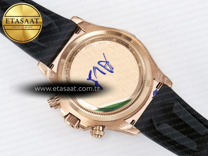 Daytona 126515 QF 1:1 Best Edition Black/RG Diamonds Dial on Oysterflex Strap SH4131 V5 (48 Hours Power Reserve) - Görsel 18