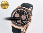 Daytona 126515 QF 1:1 Best Edition Black/RG Diamonds Dial on Oysterflex Strap SH4131 V5 (48 Hours Power Reserve) - Görsel 2