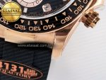 Daytona 126515 QF 1:1 Best Edition Black/RG Diamonds Dial on Oysterflex Strap SH4131 V6（Gain Weight） - Görsel 14