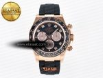 Daytona 126515 QF 1:1 Best Edition Black/RG Diamonds Dial on Oysterflex Strap SH4131 V6（Gain Weight） - Görsel 3